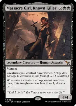 MTG - Massacre Girl, Known Killer - MKM 0094 - Murders at Karlov Manor - Mythic - Image 1