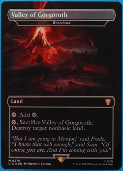 Valley of Gorgoroth Wasteland (376) FOIL The Lord of the Rings MINT (503729) - Image 1