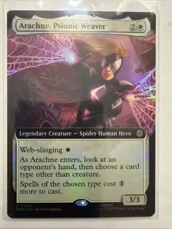 MTG Arachne, Psionic Weaver 0245 Foil (Extended Art) Marvel Spider-Man NM SPM - Image 1