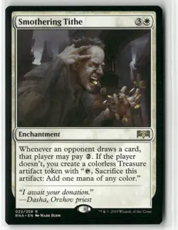 Magic the gathering Ravnica Allegiance Smothering Tithe Rare - Image 1
