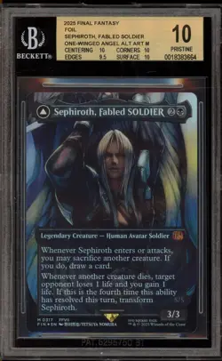 Magic MTG Sephiroth Fabled Soldier Alternate Art Foil #0317 BGS 10 Pristine - Image 1