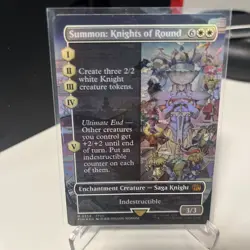 MTG Final Fantasy - Summon: Knights of Round - 0359 -Borderless Foil -Near Mint - Image 1