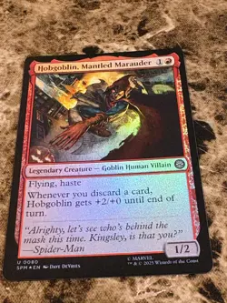 HOBGOBLIN, MANTLED MARAUDER Magic MTG Spiderman Foil - Image 1