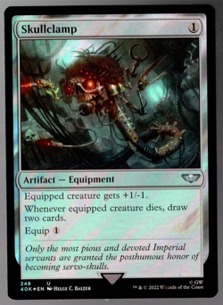 Skullclamp 248 Uncommon Surge Foil Warhammer 40K MTG NM - Image 1