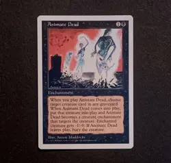 Magic The Gathering Animate Dead MTG Core Set 5th Edition 1997 - Image 1