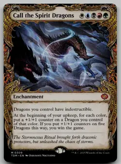 Call the Spirit Dragons (Showcase) M Tarkir: Dragonstorm 309 NM - Image 1