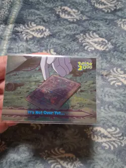 NM topps Pokemon The Movie 2000 Ancient Mew Holo Foil #70 It's Not Over Yet... - Image 1