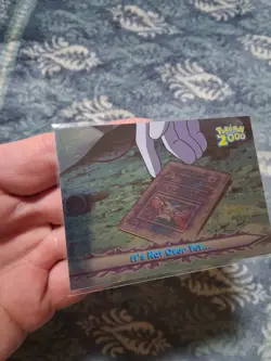 NM topps Pokemon The Movie 2000 Ancient Mew Holo Foil #70 It's Not Over Yet... - Image 2