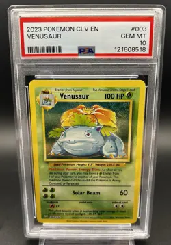 2023 Pokemon CLV EN 003 Venusaur - PSA 10 - Image 1
