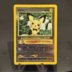 Pichu Reverse Holo #25 Black Star Promo 2001 Pokemon League LP⚡w Swirl - Image 1