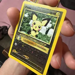 Pichu Reverse Holo #25 Black Star Promo 2001 Pokemon League LP⚡w Swirl - Image 4