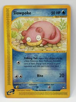 Pokemon TCG Slowpoke Aquapolis Set E Series 108/147 2002 Near Mint+ - Image 1
