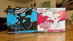 Pokemon TCG Black Bolt/White Flare Elite Trainer Box ETB Factory Sealed Set of 2 - Image 1