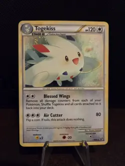 Pokemon TCG Togekiss 9/90 Holo Rare HGSS Undaunted 🌟SWIRL IN HOLO BLEED🌟 - Image 1