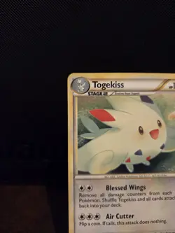 Pokemon TCG Togekiss 9/90 Holo Rare HGSS Undaunted 🌟SWIRL IN HOLO BLEED🌟 - Image 2