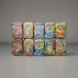 Pokemon TCG: Prismatic Evolutions Mini Tin Full Set of 10. Sealed - Image 1