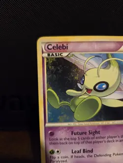 Pokemon TCG Celebi 3/102 Holo Rare HGSS Triumphant 🌟SWIRL🌟 2010 - Image 2