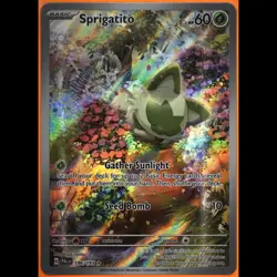 TAG 10 GEM MT Sprigatito Illustration Rare 2023 Pokemon Pokemon Scarlet & - Image 3