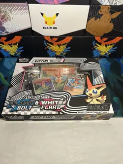 Pokemon TCG Unova Victini Illustration Collection Box Black Bolt/White Sealed - Image 1