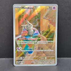 Mimikyu SVP 075 Paldean Fates Black Star Promo Full Art Pokemon - Image 1