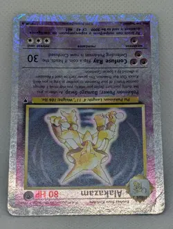 Alakazam 1/110 Legendary Collection Reverse Holo Rare Pokemon TCG Nintendo MP - Image 4