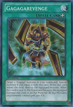 Yugioh! LP Gagagarevenge - REDU-EN051 - Super Rare - 1st Edition Lightly Played, - Image 1