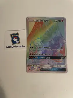 Pokemon - Zygarde GX LP (136/131) - Forbidden Light Rainbow Secret Rare Card - Image 1