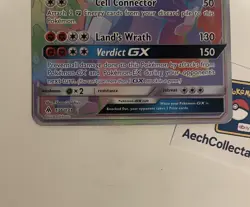 Pokemon - Zygarde GX LP (136/131) - Forbidden Light Rainbow Secret Rare Card - Image 5