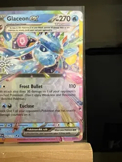 GLACEON EX - 026/131 Holiday Calendar Stamped Double Rare - Pokemon TCG Card - Image 3