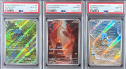 PSA 10 Pokemon Card 3 Card Set Charmander Squirtle Bulbasaur 151 Starters AR - Image 1