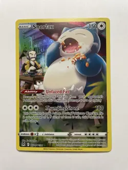 Pokemon TCG Snorlax Trainer Gallery Holo Rare TG10/TG30 Lost Origin Card - Image 1