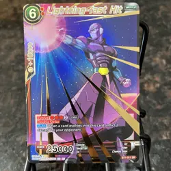 Lightning Fast Hit BT1-011 GOLD STAMP SR Foil Dragon Ball Super Card Game | NM - Image 1