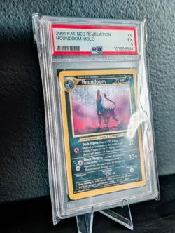 PSA 5 Pokemon Houndoom Holo 8/64 Neo Revelation 2001 Vintage WOTC Graded Card - Image 3