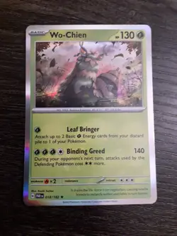 Wo-Chien Holo Rare Pokemon 2023 Paradox Rift 018/182 TCG Card - Image 1