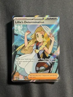 Pokemon TCG Mega Evolution Lillie’s Determination Full Art Trainer Card 169/132 - Image 1