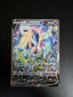 NM Galarian Rapidash V 168/198 Chilling Reign Alternate Art Holo Pokemon Card - Image 1