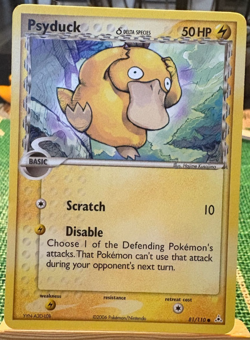 Psyduck 81/110 Delta Species Holon Phantoms Pokemon Card Common Lightly Played - Image 1