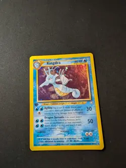 Pokemon TCG Kingdra Neo Genesis Unlimited Holo Rare Card #08/111 English 1st Ed - Image 1