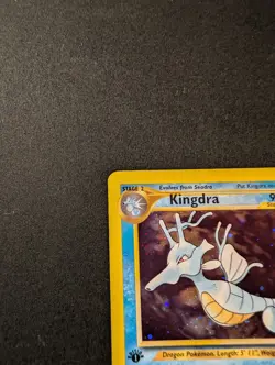 Pokemon TCG Kingdra Neo Genesis Unlimited Holo Rare Card #08/111 English 1st Ed - Image 4