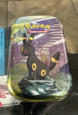 Pokemon Prismatic Evolutions Umbreon TCG Mini Tin Sealed + Umbreon Foil Card - Image 1