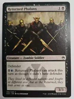 MTG Magic The Gathering Card Returned Phalanx Creature Zombie Soldier Black - Image 1