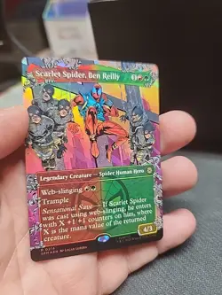 MTG Marvel Scarlet Spider Ben Reilly Rare #214 Foil Spider-Man Hero - Image 3
