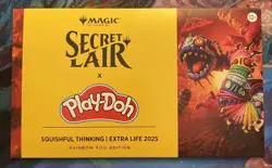 Play-doh Secret Lair Foil Mtg In Hand Squishful Thinking 2025 Extra Life - Image 1
