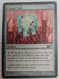 MTG Magic The Gathering Card Crystal Ball Artifact M11 - Image 1