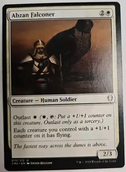MTG Magic The Gathering Card Abzan Falconer Creature Human Soldier White Command - Image 1