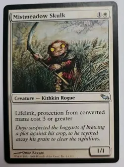 MTG Magic The Gathering Card Mistmeadow Skulk Creature Kithkin Rogue White - Image 1