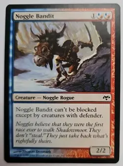 MTG Magic The Gathering Card Noggle Bandit Creature Noggle Rogue Red Blue - Image 1