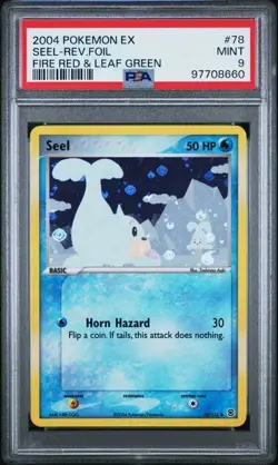 PSA 9 SEEL EX FIRE RED & LEAF GREEN 78 REVERSE FOIL 2004 POKEMON MINT - Image 1