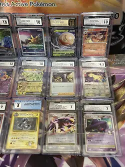 Lot Of 12 Pokemon Slabs All CGC 7-10 Gem Mint Japanese - Image 2