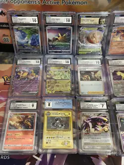 Lot Of 12 Pokemon Slabs All CGC 7-10 Gem Mint Japanese - Image 3
